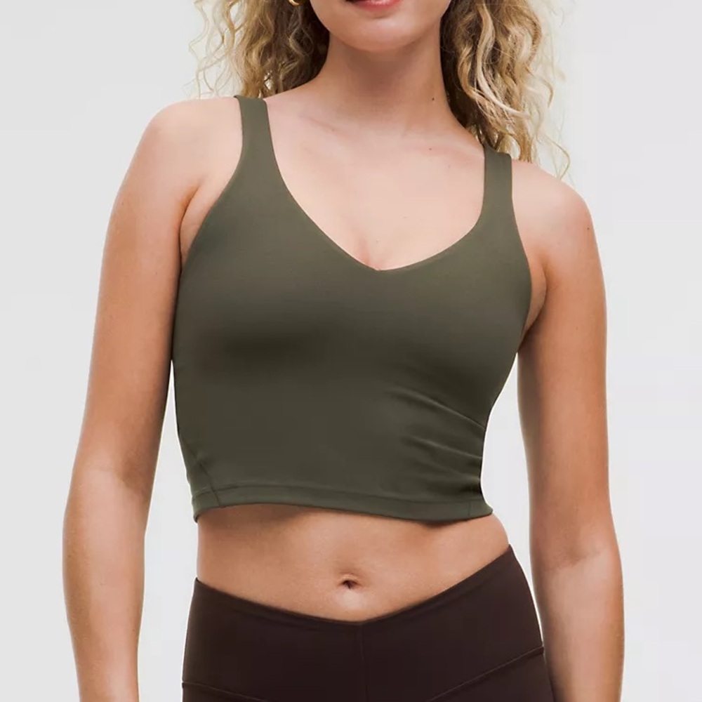 Lululemon Olive Align Crop Top